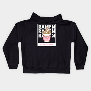 i love instant ramen cat Kids Hoodie